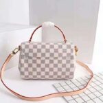 Louis Vuitton Women Croisette Damier Azur Coated Canvas Smooth Cowhide Leather - Imagen 4