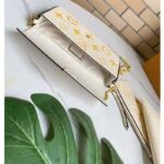 Louis Vuitton Women Félicie Pochette Cream Saffron Monogram Empreinte Embossed Supple Grained Cowhide - Image 4