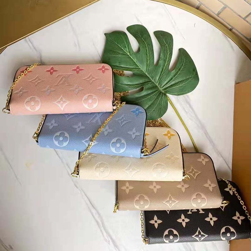 Louis Vuitton Félicie Pochette Dove/Cream Monogram Empreinte