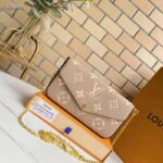 Louis Vuitton Women Félicie Pochette Grey Monogram Empreinte Embossed Supple Grained Cowhide - Image 2