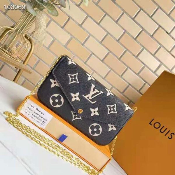 Louis Vuitton Women Félicie Pochette Monogram Empreinte Embossed Supple ...