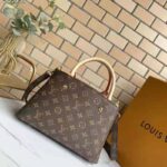 Louis Vuitton Women Montaigne BB Handbag Monogram Canvas Natural Cowhide Leather - immagine 5