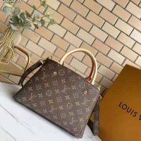 Louis Vuitton Women Montaigne BB Handbag Monogram Canvas Natural Cowhide Leather (1)