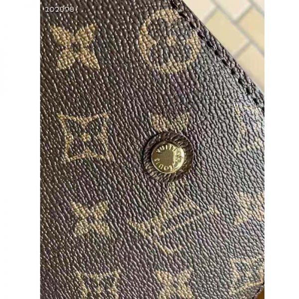 Louis Vuitton Women Montaigne MM Bag Monogram Coated Canvas Natural Cowhide Leather (10)