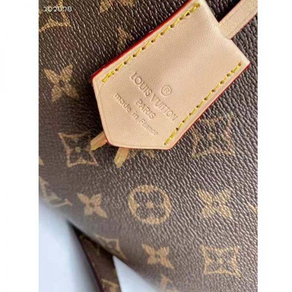 Louis Vuitton Women Montaigne MM Bag Monogram Coated Canvas Natural Cowhide Leather (11)