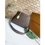 Louis Vuitton Women Montaigne MM Bag Monogram Coated Canvas Natural Cowhide Leather - Imagen 2