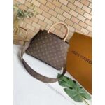 Louis Vuitton Women Montaigne MM Bag Monogram Coated Canvas Natural Cowhide Leather - Imagen 3