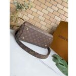 Louis Vuitton Women Montaigne MM Bag Monogram Coated Canvas Natural Cowhide Leather - Imagen 6