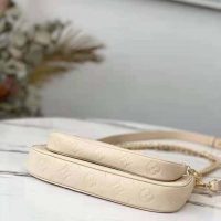 Louis Vuitton Women Multi Pochette Accessoires Cream Embossed Supple Grained Cowhide