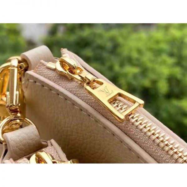 Louis Vuitton Women Multi Pochette Accessoires Cream Embossed Supple Grained Cowhide (8)