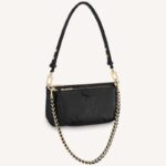 Louis Vuitton Pochette Multiuso da Donna, Accessori, Pelle di Vacchetta Morbida e Granulata Goffrata