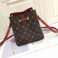 Louis Vuitton Women NéoNoé Bucket Bag Coquelicot Red Monogram Coated Canvas