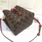 Louis Vuitton Women NéoNoé Bucket Bag Coquelicot Red Monogram Coated Canvas - Imagen 5
