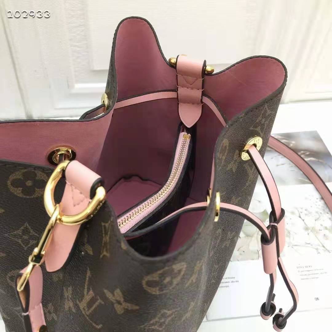 Louis Vuitton Neonoe Bucket Bag MM Monogram Canvas Rose Poudre – Coco  Approved Studio