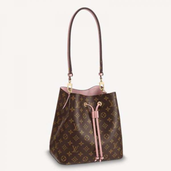 Louis Vuitton Women NéoNoé Bucket Bag Rose Poudré Pink Monogram Coated Canvas