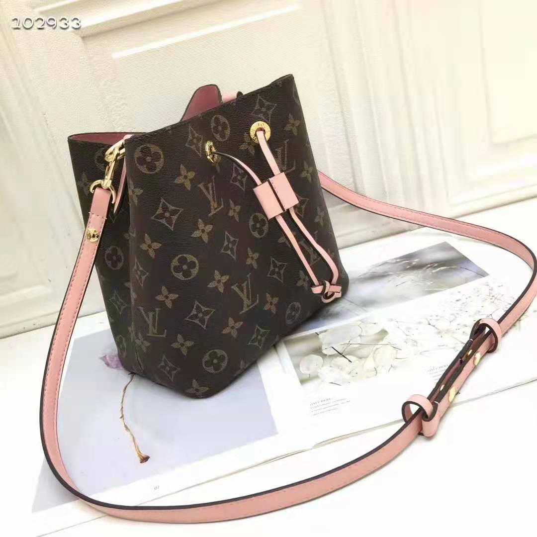 Louis Vuitton Neonoe Bucket Bag MM Monogram Canvas Rose Poudre – Coco  Approved Studio