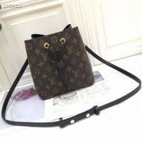 Louis Vuitton Women NéoNoé MM Bucket Bag Black Monogram Coated Canvas