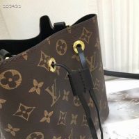 Louis Vuitton Women NéoNoé MM Bucket Bag Black Monogram Coated Canvas