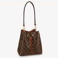 Louis Vuitton Women NéoNoé MM Bucket Bag Caramel Brown Monogram Coated Canvas