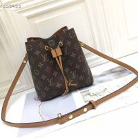 Louis Vuitton Women NéoNoé MM Bucket Bag Caramel Brown Monogram Coated Canvas