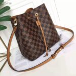 Louis Vuitton Women NéoNoé MM Bucket Bag Safran Yellow Damier Ebène Coated Canvas - immagine 3