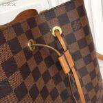 Louis Vuitton Women NéoNoé MM Bucket Bag Safran Yellow Damier Ebène Coated Canvas - immagine 9