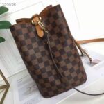 Louis Vuitton Women NéoNoé MM Bucket Bag Safran Yellow Damier Ebène Coated Canvas - immagine 5