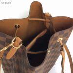 Louis Vuitton Women NéoNoé MM Bucket Bag Safran Yellow Damier Ebène Coated Canvas - immagine 7