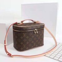 Louis Vuitton Women Nice BB Vanity Case Brown Monogram Coated Canvas