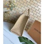Louis Vuitton Women Onthego MM Tote Bag Tourterelle Beige Embossed Grained Cowhide - Imagen 6