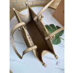 Louis Vuitton Women Onthego MM Tote Bag Tourterelle Beige Embossed Grained Cowhide - Imagen 7