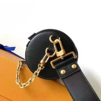 Louis Vuitton Women Papillon Trunk handbag Black Epi Cowhide Leather