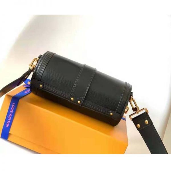 Louis Vuitton Women Papillon Trunk handbag Black Epi Cowhide Leather (4)