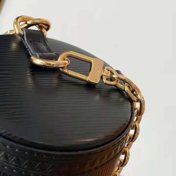 Louis Vuitton Women Papillon Trunk handbag Black Epi Cowhide Leather (5)