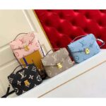 Louis Vuitton Women Pochette Metis Black Beige Embossed Grained Cowhide Leather – Bild 8