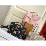 Louis Vuitton Women Pochette Metis Black Beige Embossed Grained Cowhide Leather – Bild 9