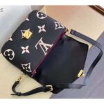 Louis Vuitton Women Pochette Metis Black Beige Embossed Grained Cowhide Leather – Bild 6