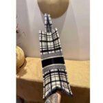 Dior Women Dior Book Tote Blue Check'n'Dior Embroidery - Image 7