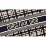 Dior Women Dior Book Tote Blue Check'n'Dior Embroidery - Image 9