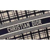 Dior Women Dior Book Tote Blue Check’n’Dior Embroidery