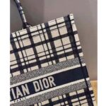 Dior Women Dior Book Tote Blue Check'n'Dior Embroidery - Image 10