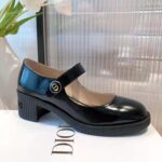 Dior Women Shoes D-Doll Pump Black Shiny Calfskin CD Signature - Image 2