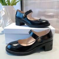 Dior Women Shoes D-Doll Pump Black Shiny Calfskin CD Signature