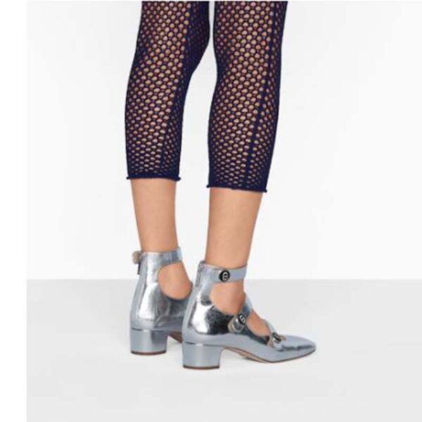 silver dior shoes