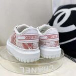 Dior Women Shoes Dior Addict Sneaker Raspberry Toile De Jouy Technical Fabric - Imagen 7