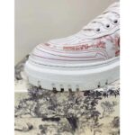 Dior Women Shoes Dior Addict Sneaker Raspberry Toile De Jouy Technical Fabric - Imagen 9