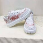 Dior Women Shoes Dior Addict Sneaker Raspberry Toile De Jouy Technical Fabric - Imagen 5