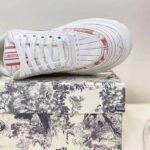 Dior Women Shoes Dior Addict Sneaker Raspberry Toile De Jouy Technical Fabric - Imagen 8