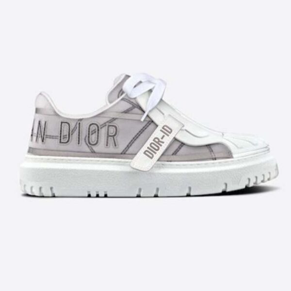 Dior Women Shoes Dior-ID Sneaker Gray Reflective Technical Fabric