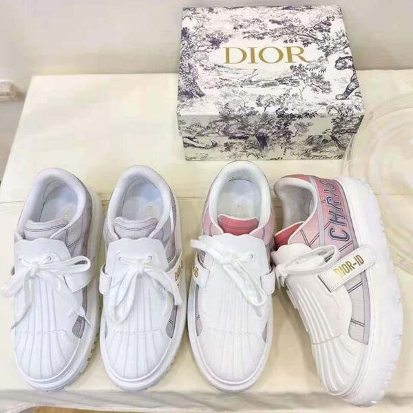 Dior Women Shoes Dior-ID Sneaker Gray Reflective Technical Fabric (6)